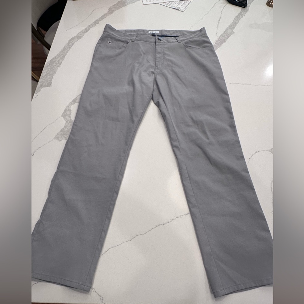 Peter Millar Performance Light Gray Trousers - image 3